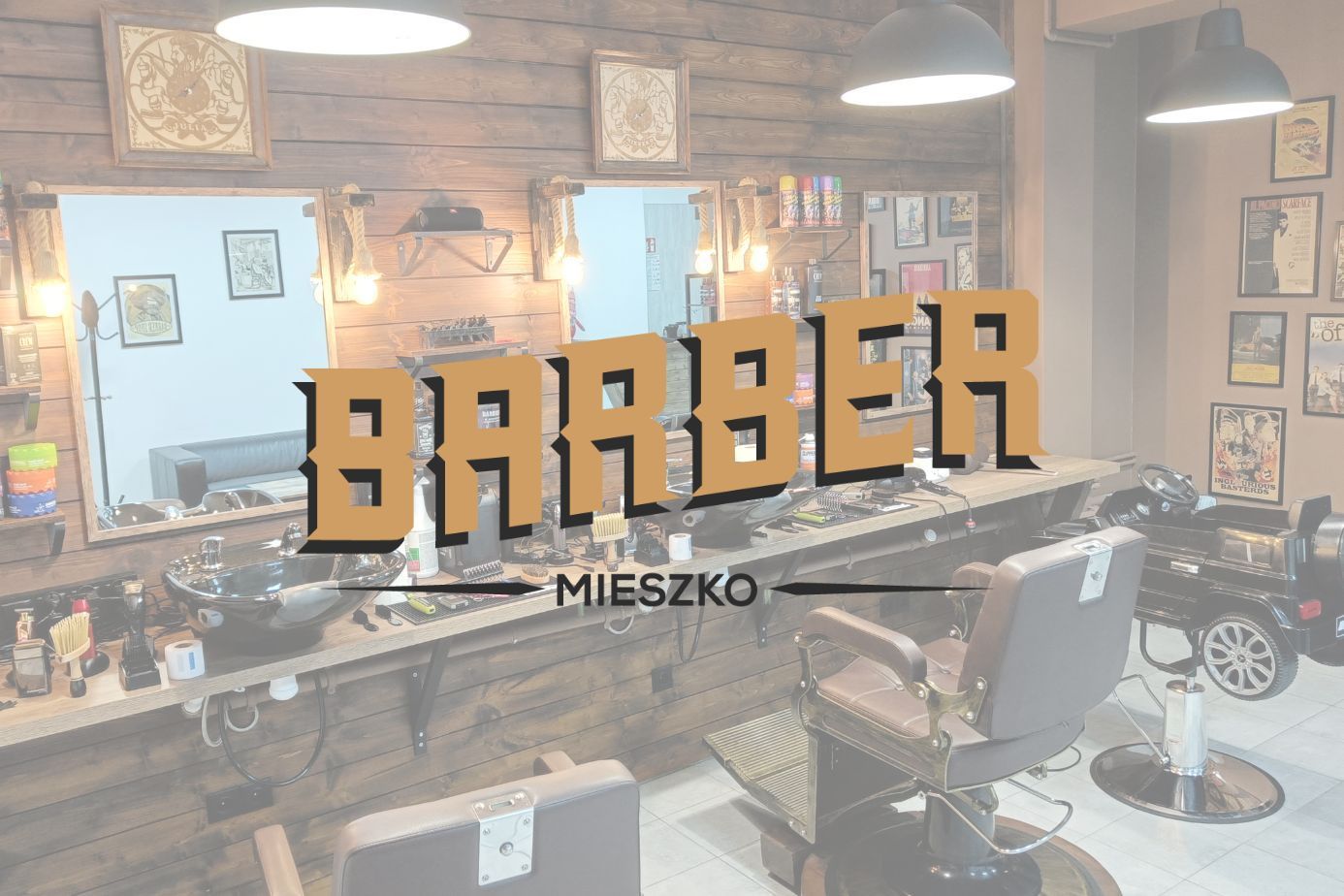 Wnętrze salonu Barber Mieszko